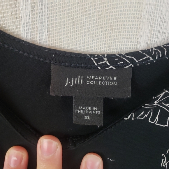 J. Jill Wearever Collection Sleeveless Midi‎ Maxi Dress Black Size Extra Large - Picture 6 of 10